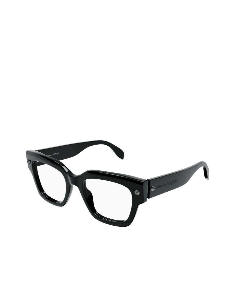 Alexander Mcqueen Eyewear Square Frame Glasses In Black