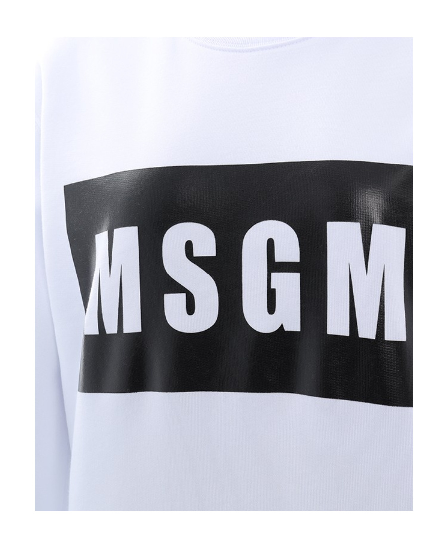 Msgm Logo Hoodie In Black