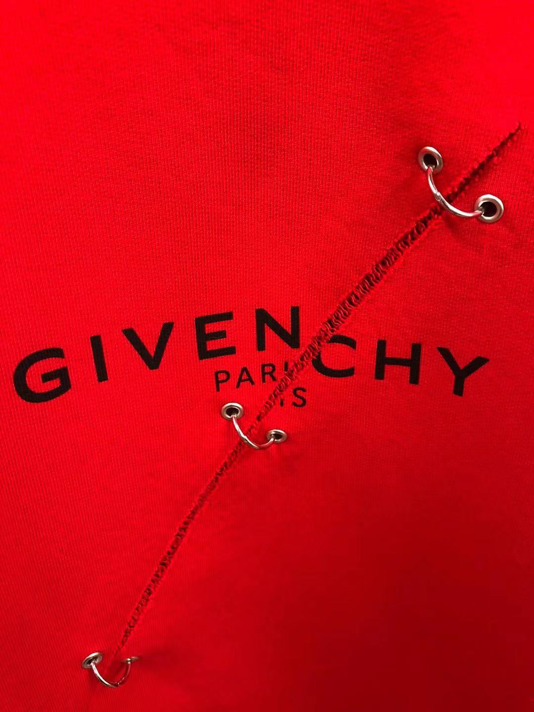 Givenchy Men Felpa Con Dettagli Di Metallo In Red