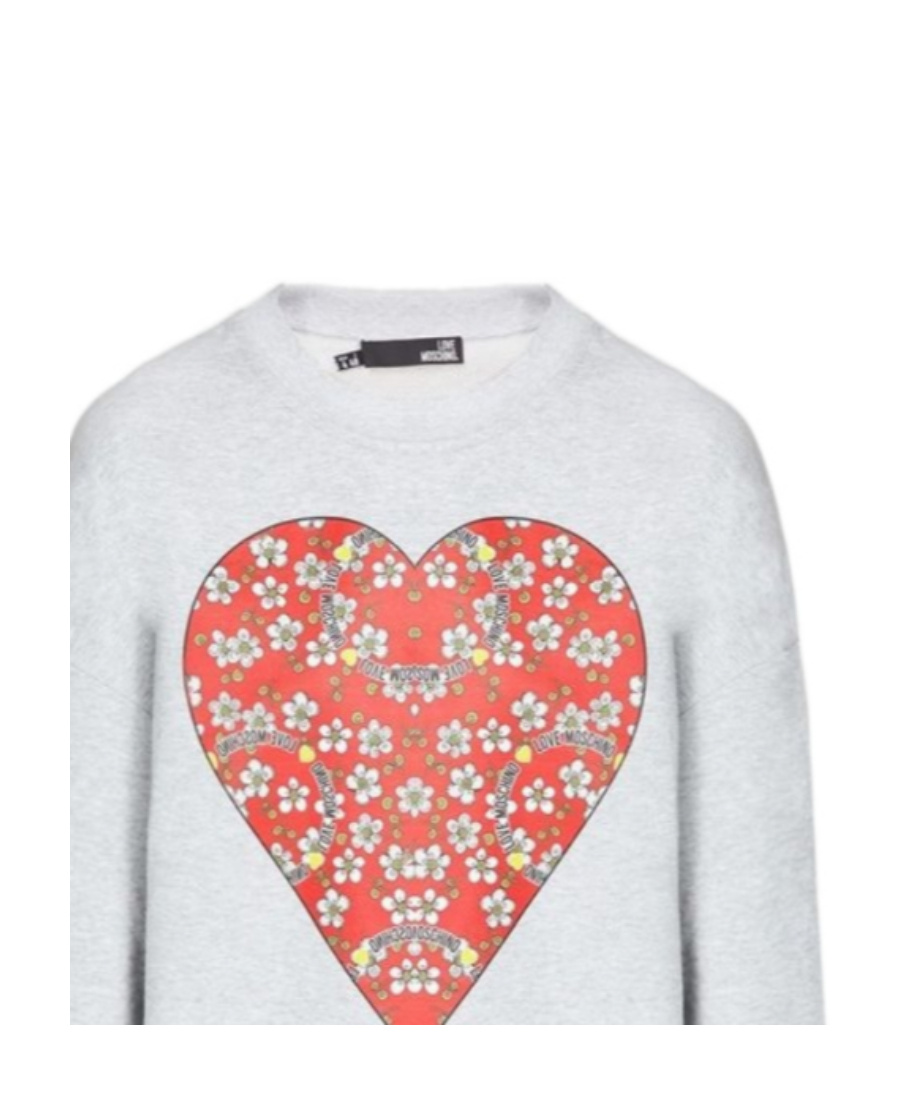 Moschino Floral Printed Sweater In White