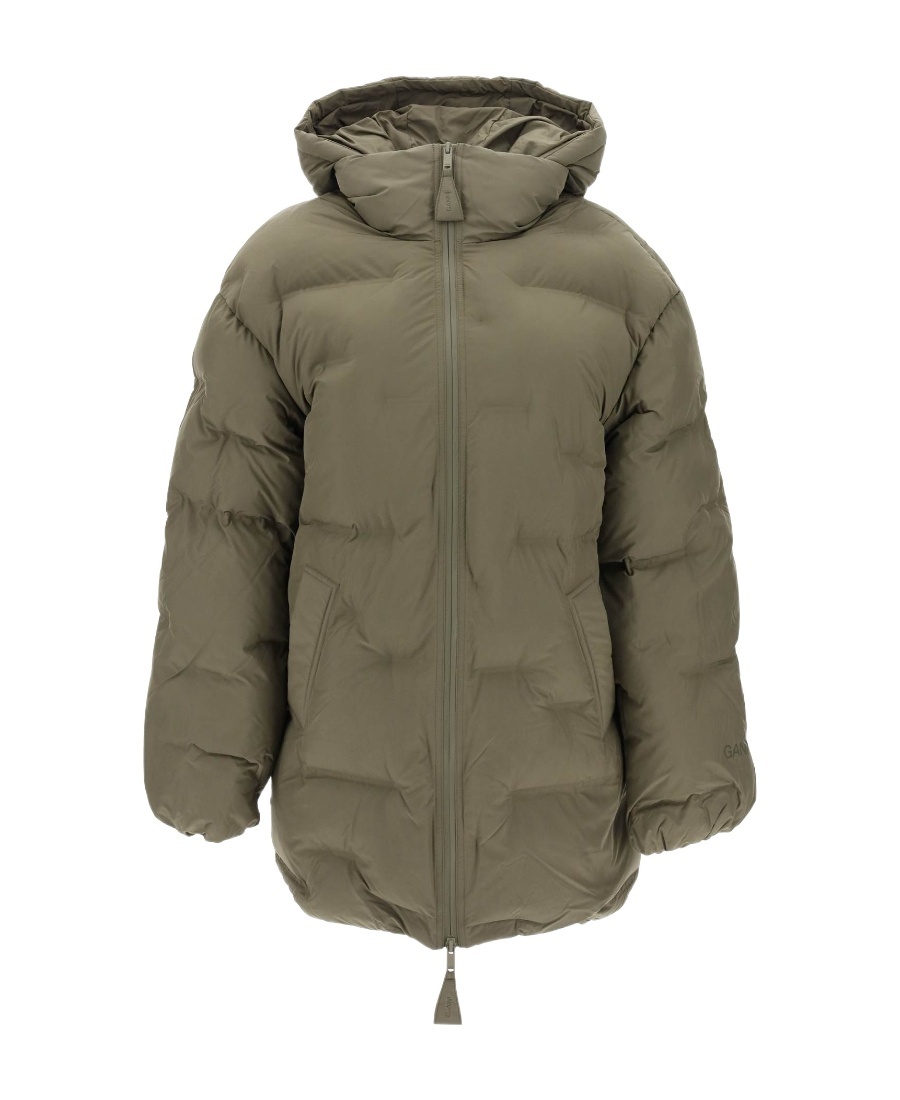 GANNI SOFT PUFFER MIDI JACKET