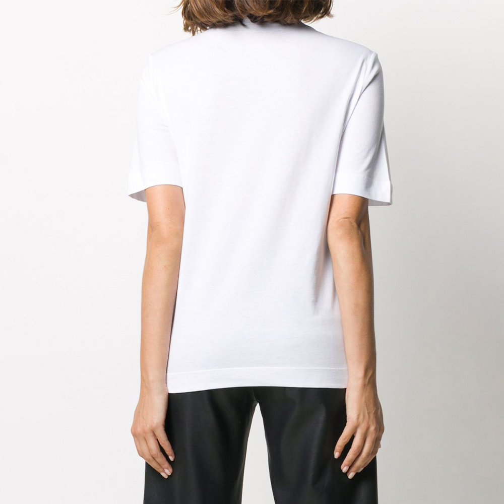 Moschino T-shirt With Round Neck And Short Sleeves In Red