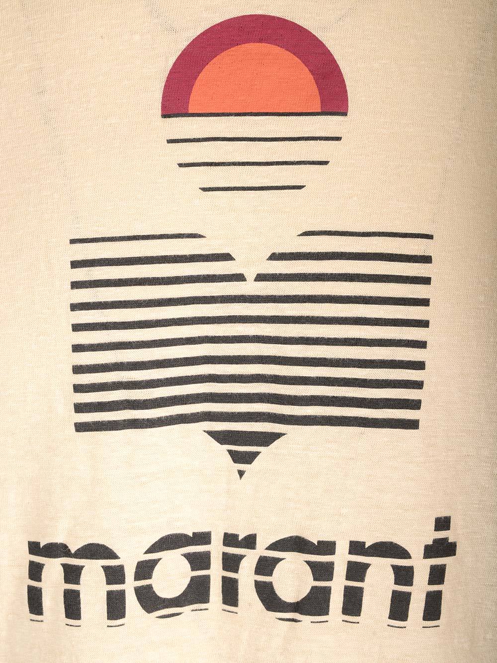 Isabel Marant Karman Crewneck T-shirt In Nude