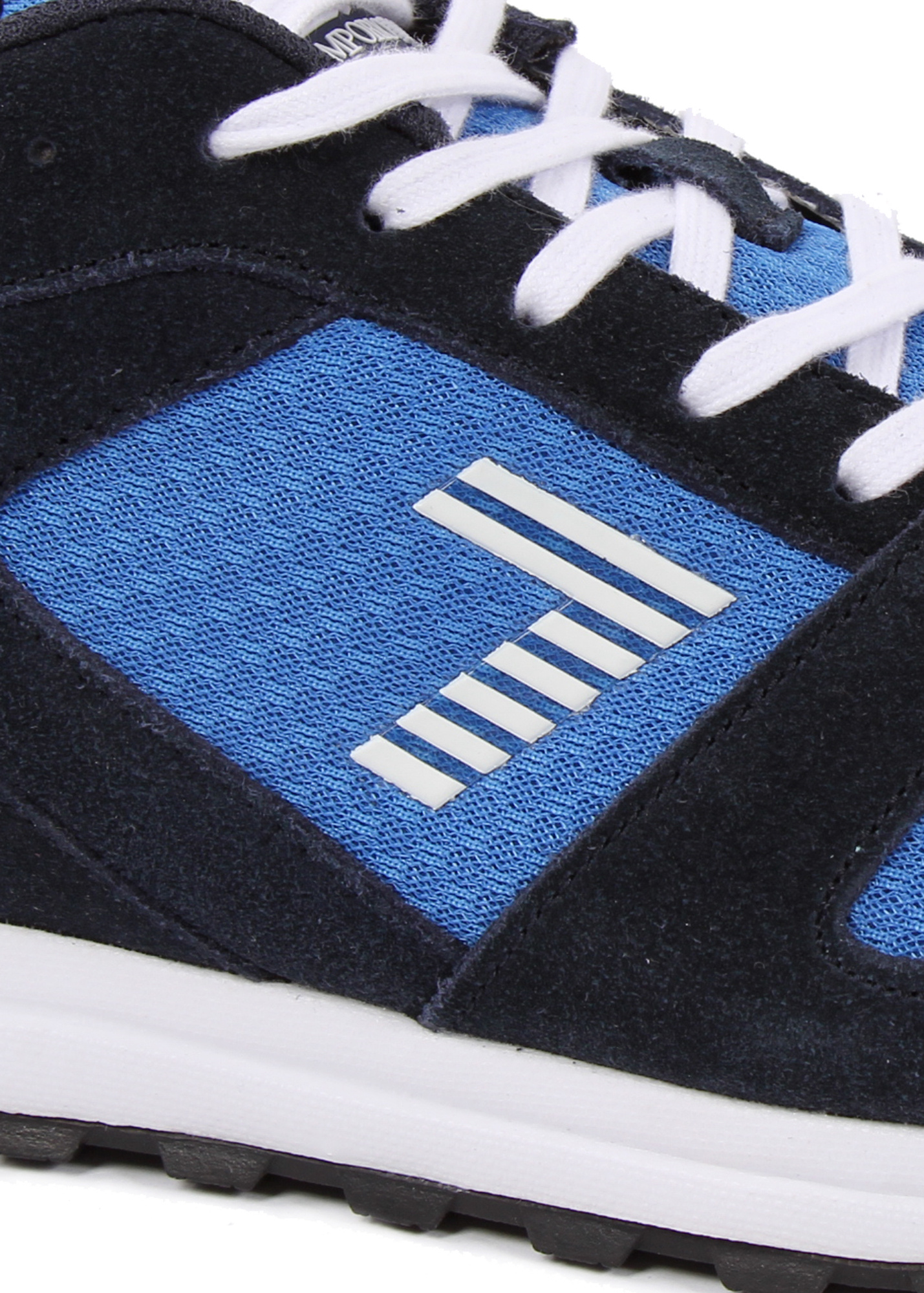 Ea7 Logo Lace Up Casual Sports Shoes In Black