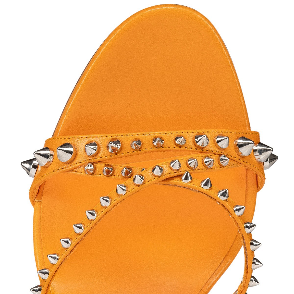 Christian Louboutin Open-toed High-heeled Sandals In Orange