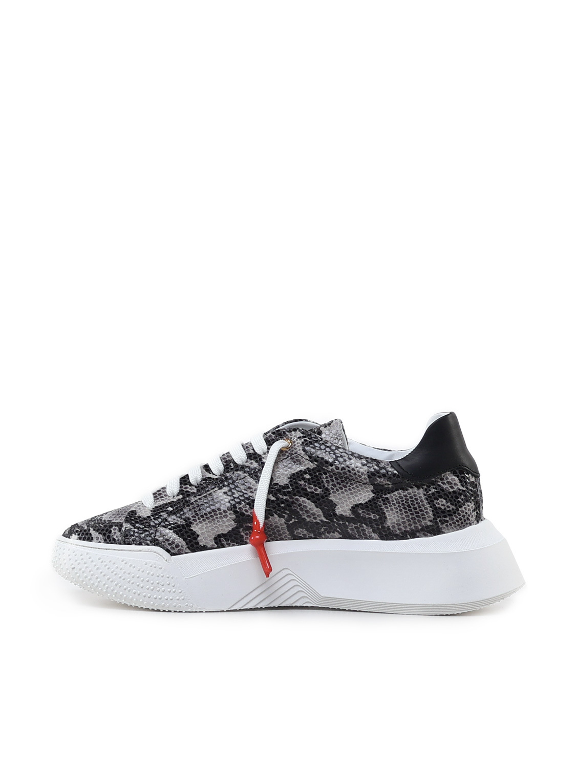 Giuliano Galiano Nemesis Python-print Leather Sneakers In White