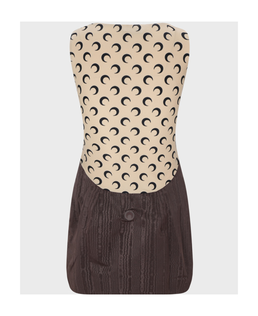 Marine Serre Mini Dress In Black