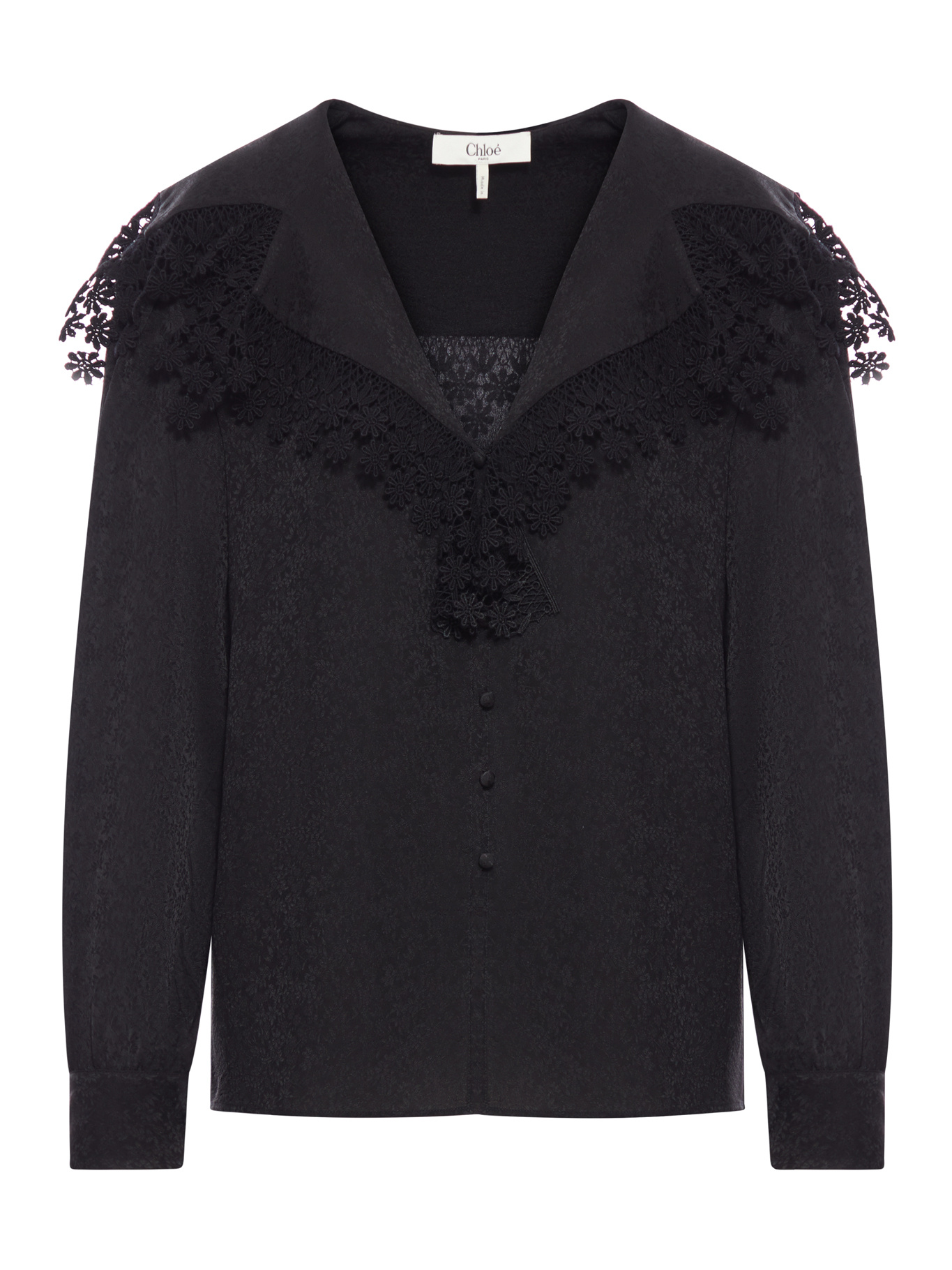 Chloé Long-sleeved Shirt In Black