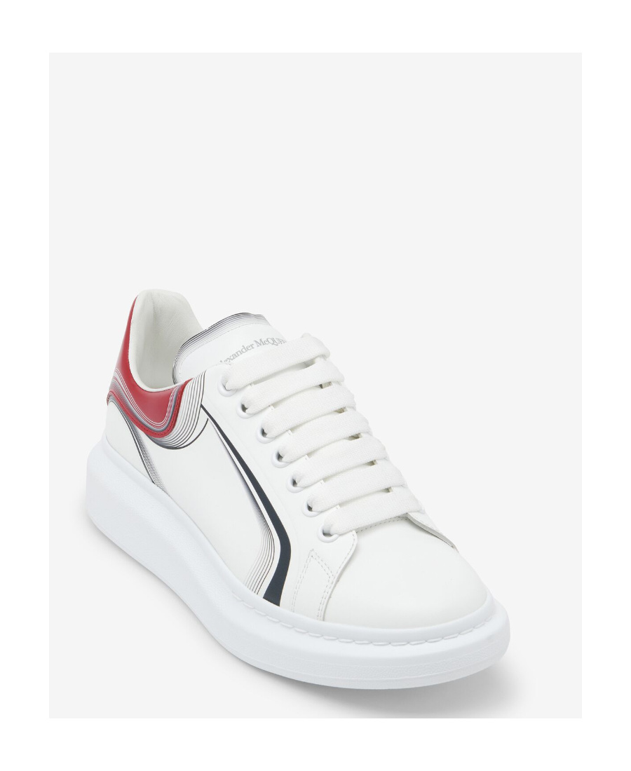 Alexander Mcqueen Leather Oversized Sneakers In White