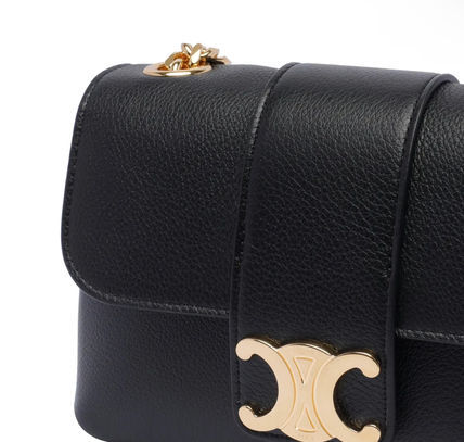 Celine Supple Calfskin Victoire Medium Crossbody Bag In Black