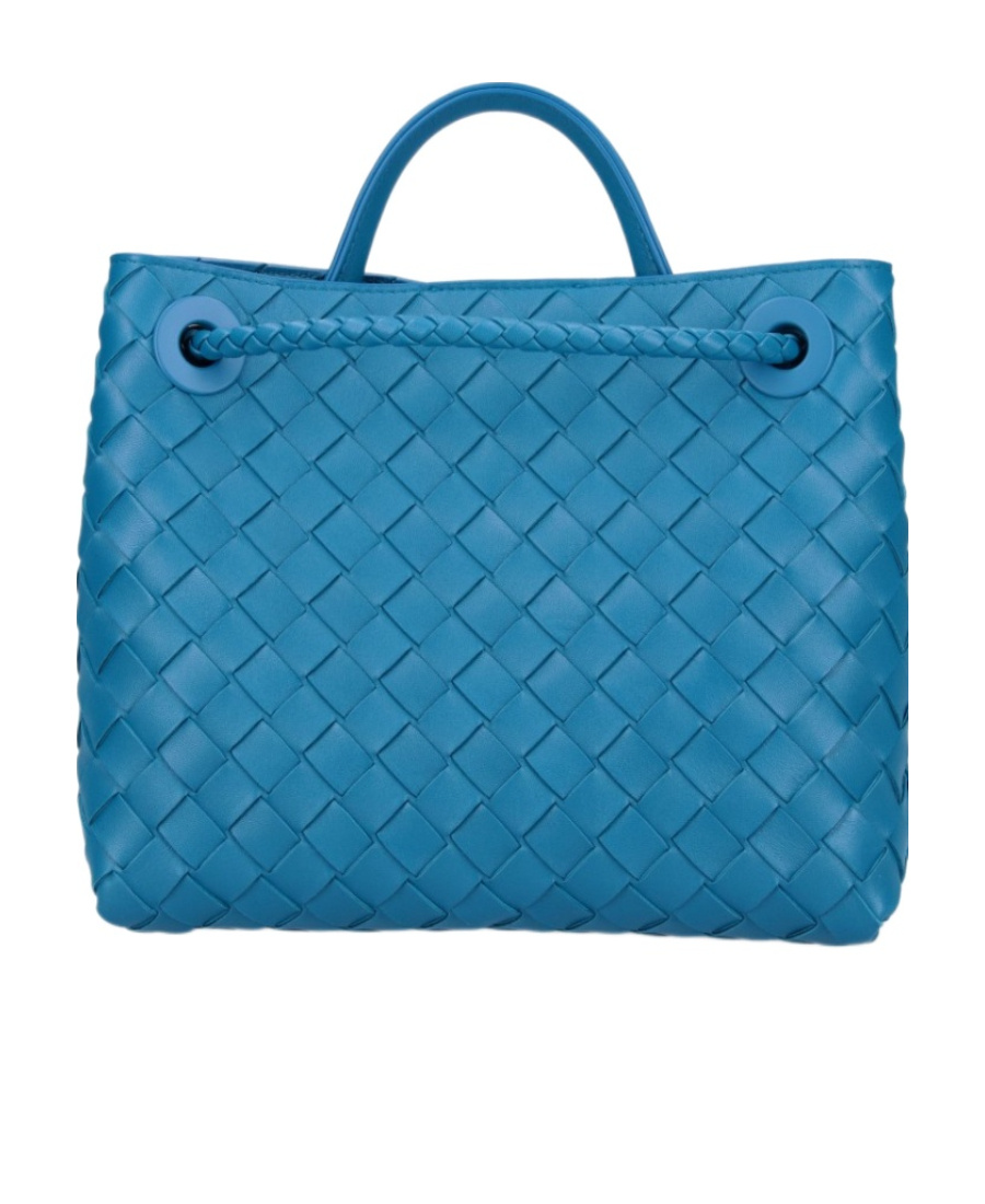 Bottega Veneta Small Andiamo Knitted Shoulder Bag In Nude