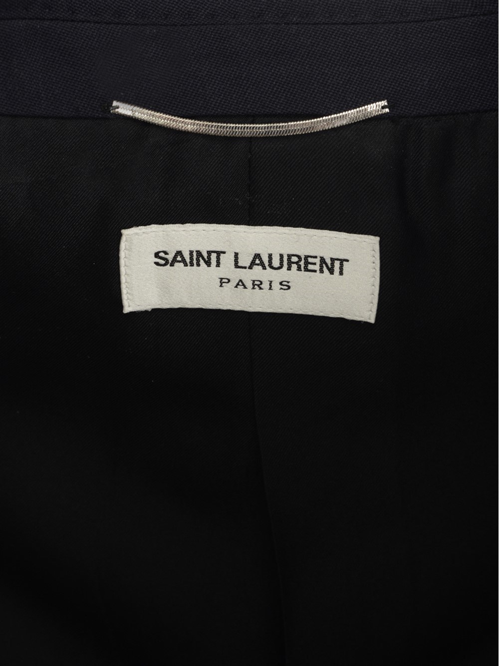 Saint Laurent Peaked Lapel Two Piece Suit In Black