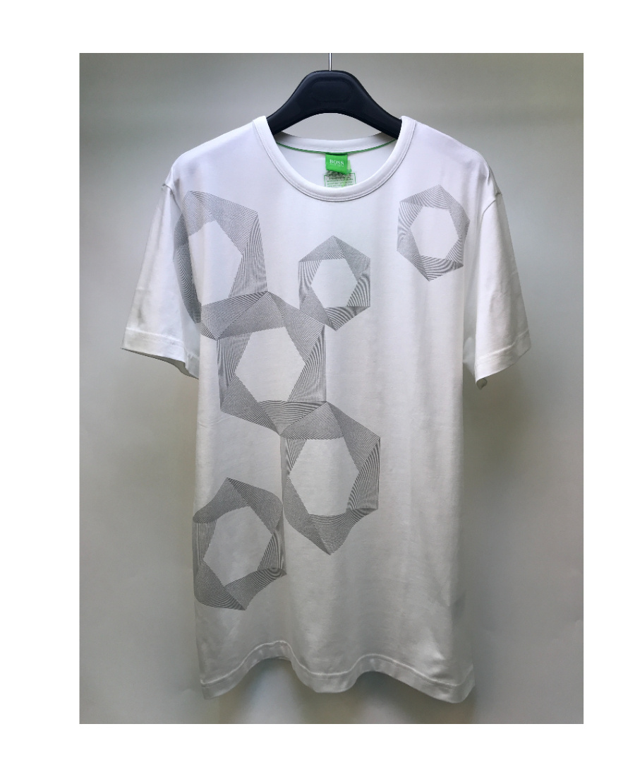 Hugo Boss Round-necked T-shirt In Gray