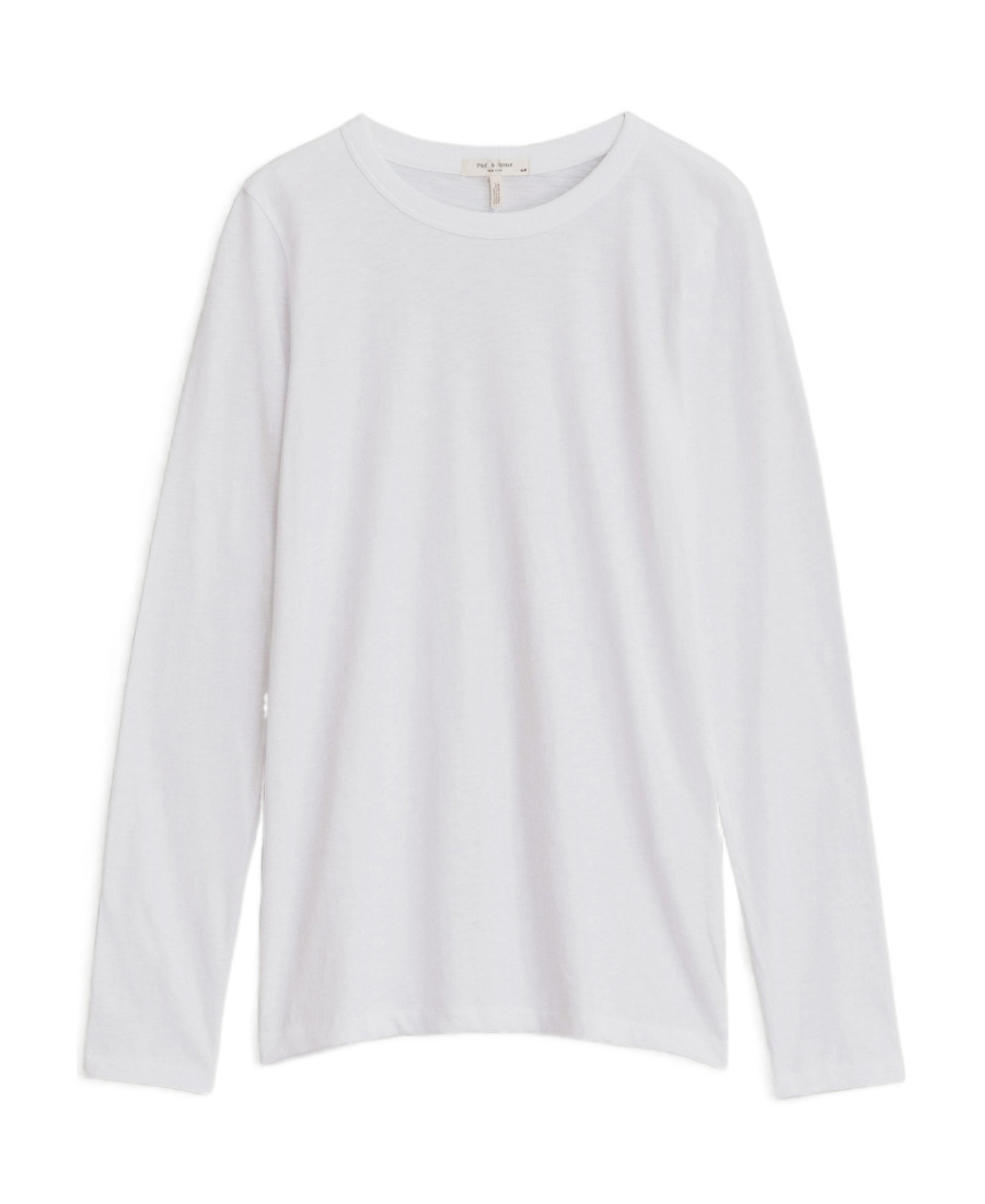 Rag & Bone Logo Round-neck T-shirt In White