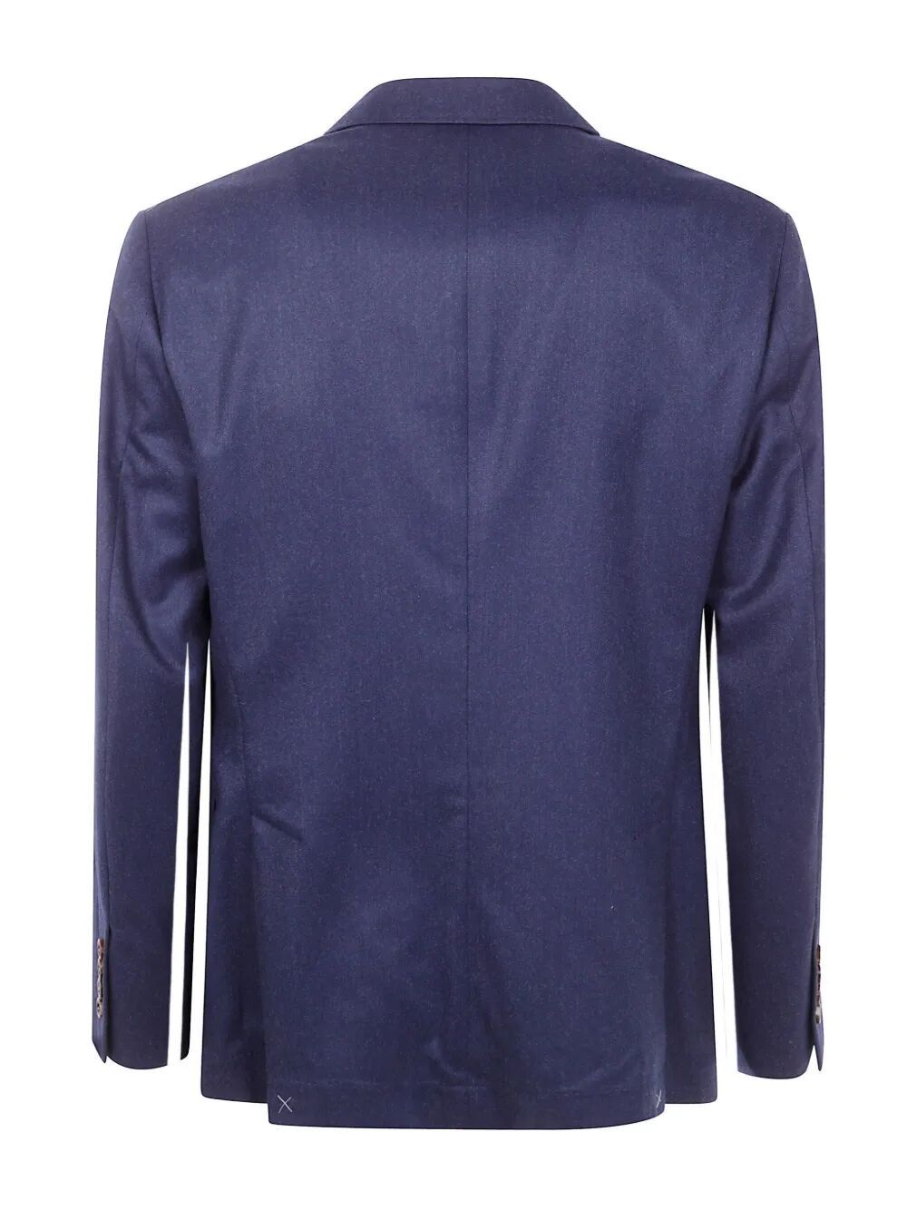 Brunello Cucinelli Tailored Two-button Suit With Contrasting Lining In Blue