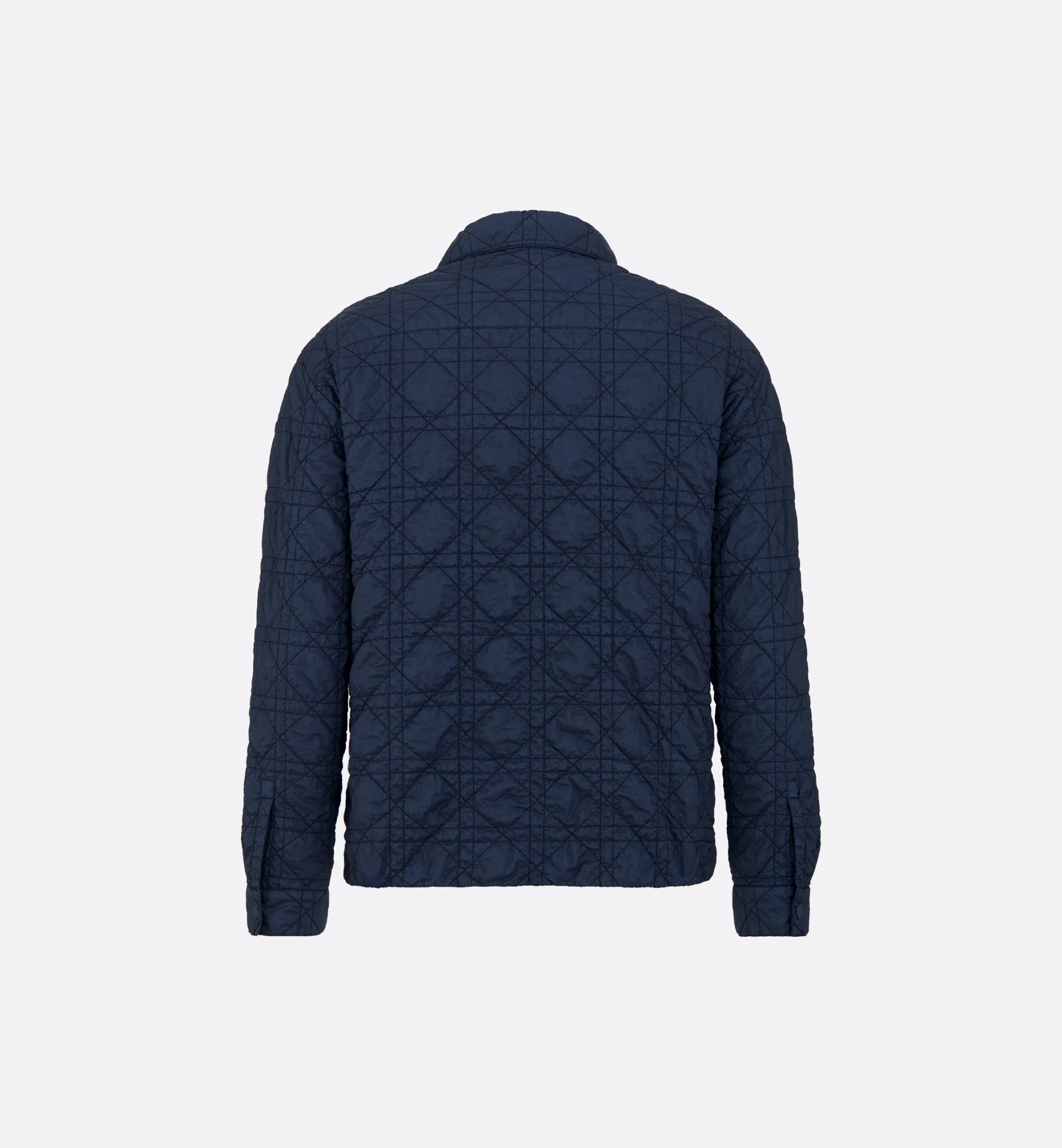 Dior Overshirt With Christian  Couture Lily Of The Valley Embroidery In Blue