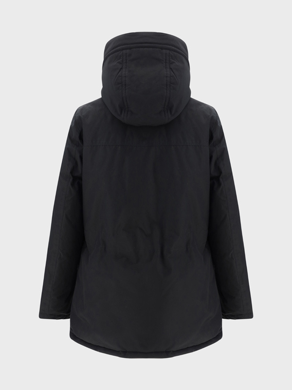 Woolrich Padded Parka With Pockets In Black