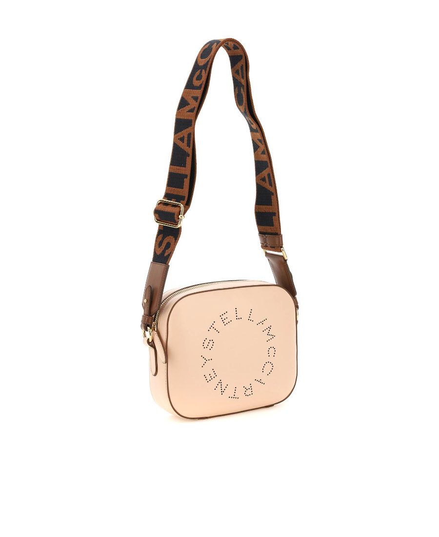 Stella Mccartney Blush Pink Faux Leather Crossbody Bag In Nude