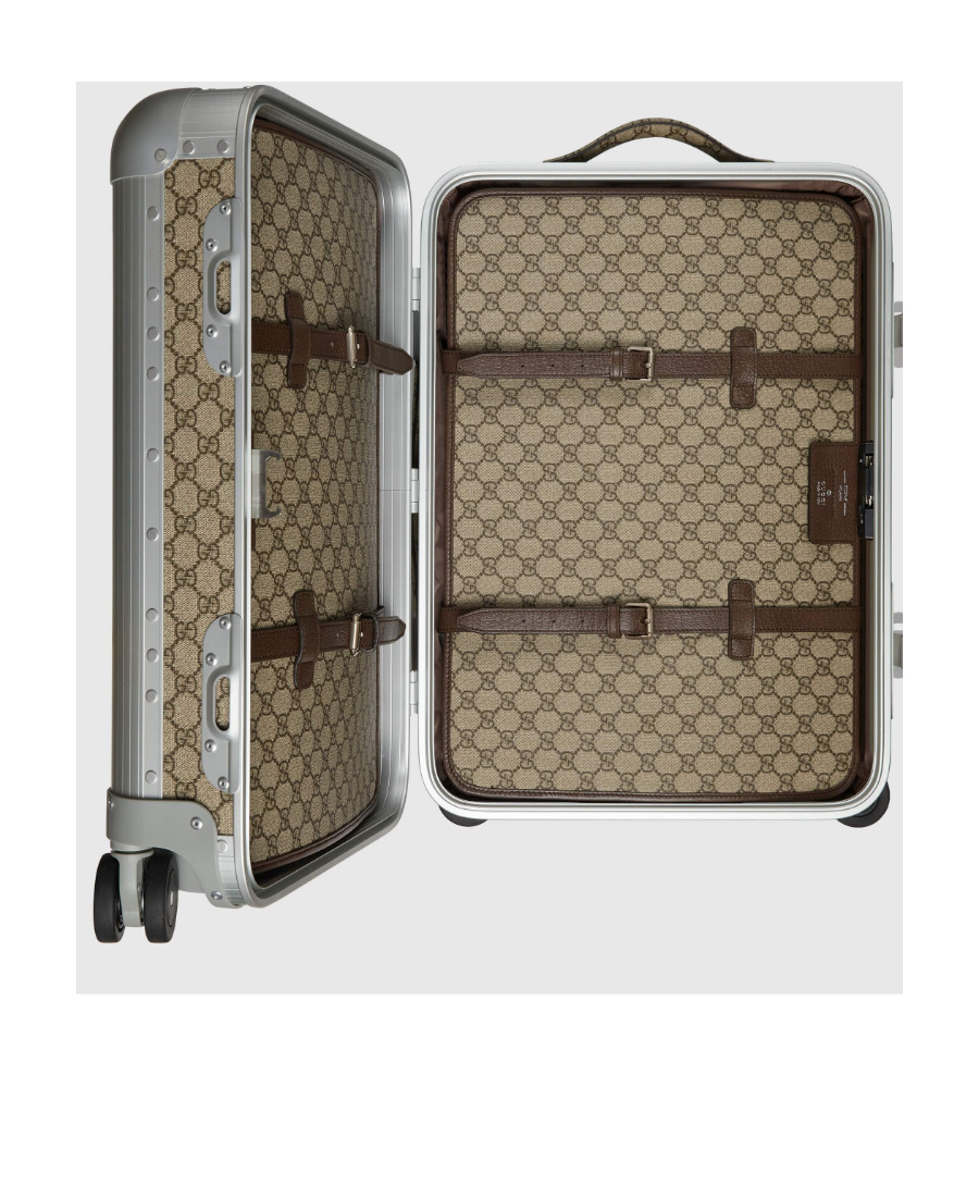 Gucci Porter Cabin Plus Trolley In Gray