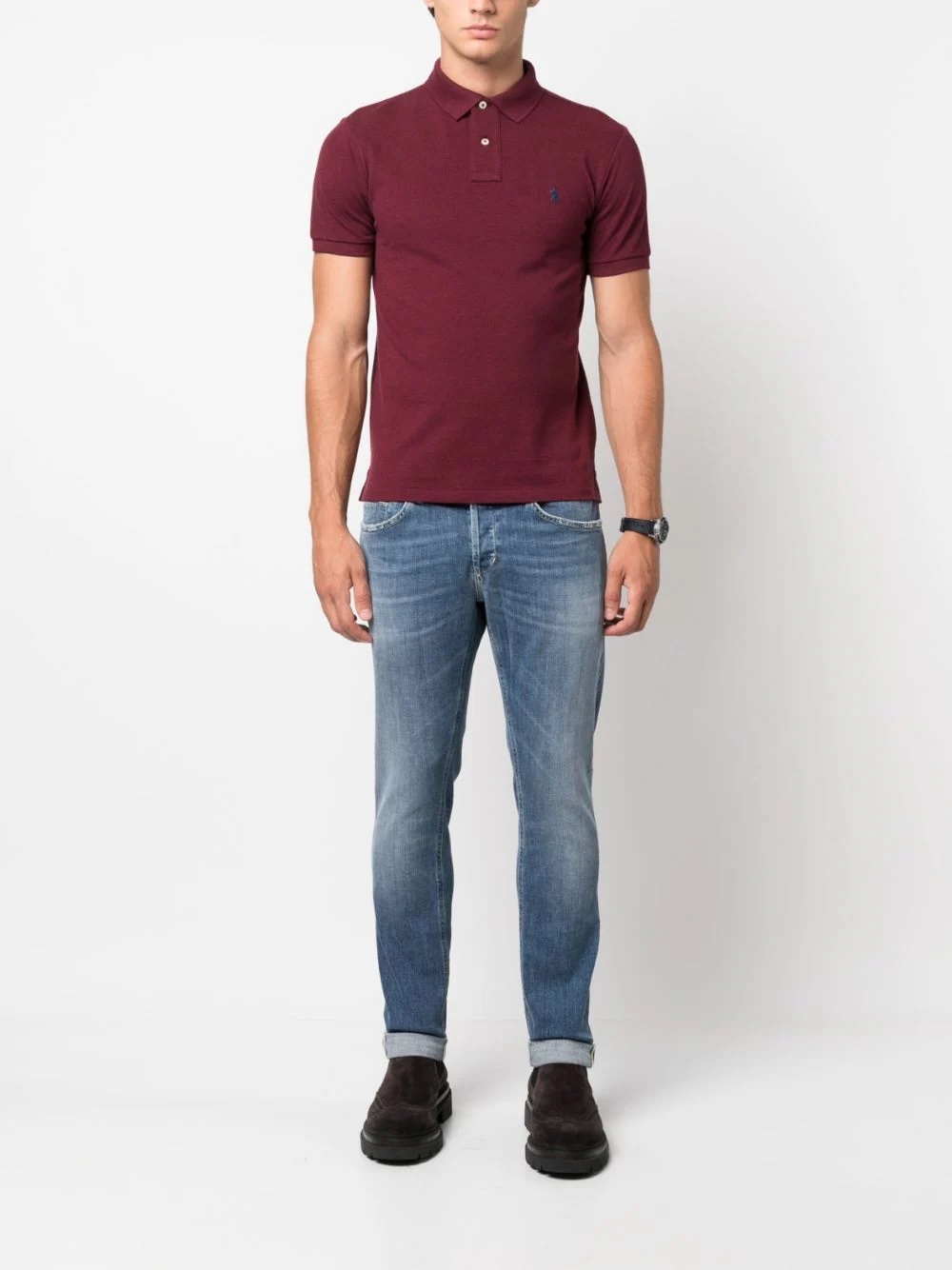 Ralph Lauren Logo-embroidered Cotton Polo Shirt In Red