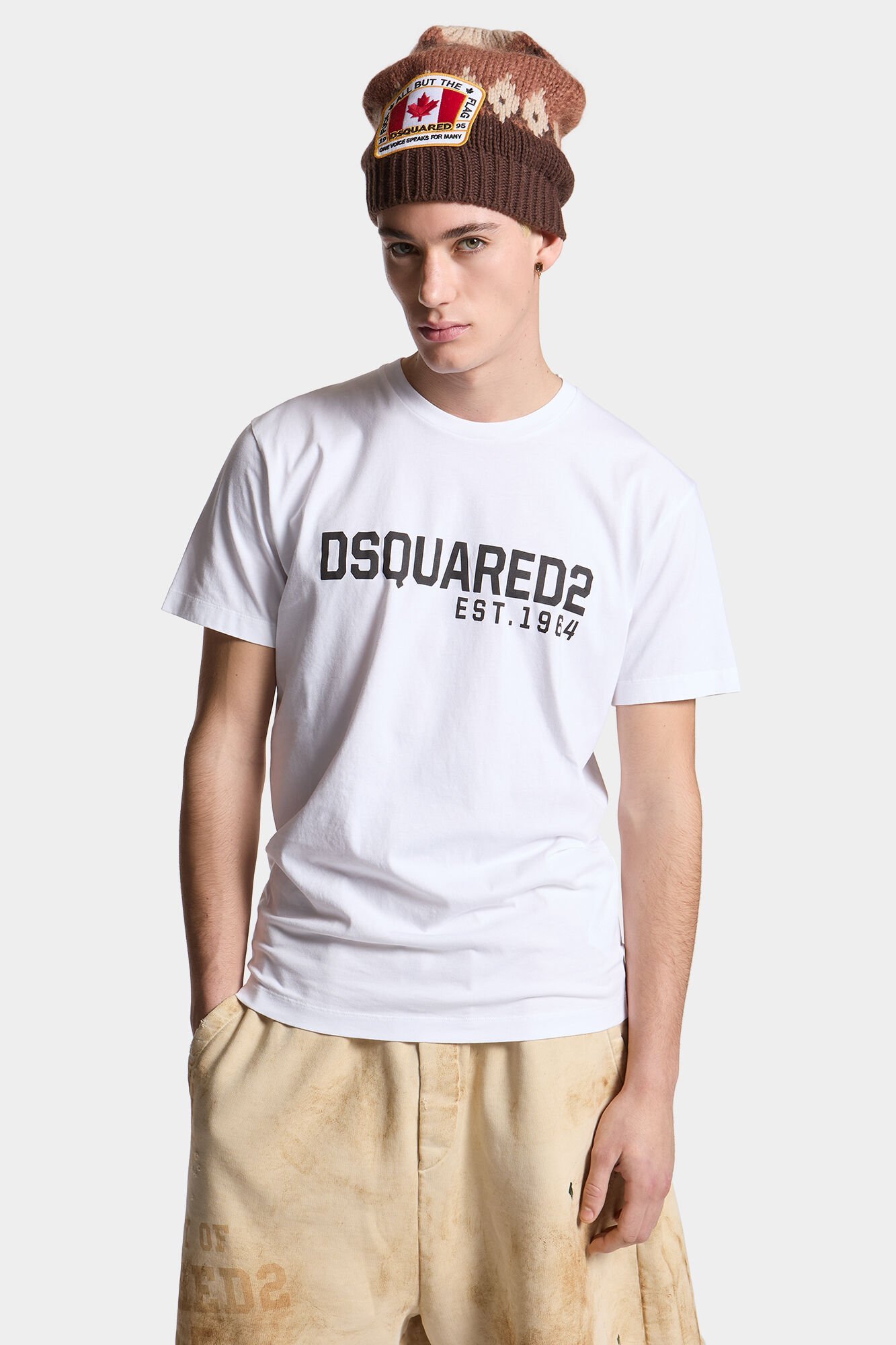Dsquared2 Logo Printed Crewneck T-shirt In White