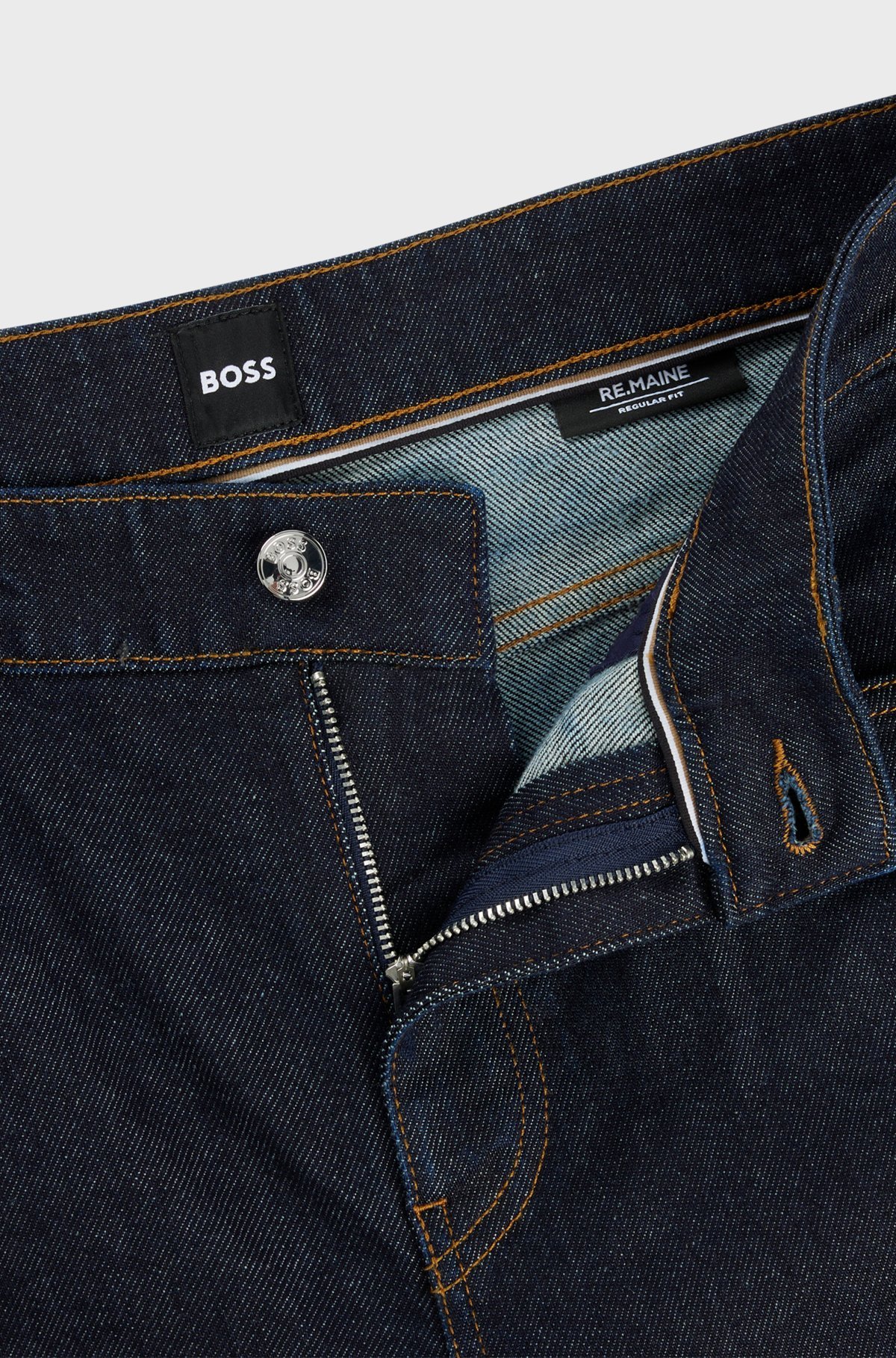 Shop Hugo Boss Straight-leg Jeans In Black