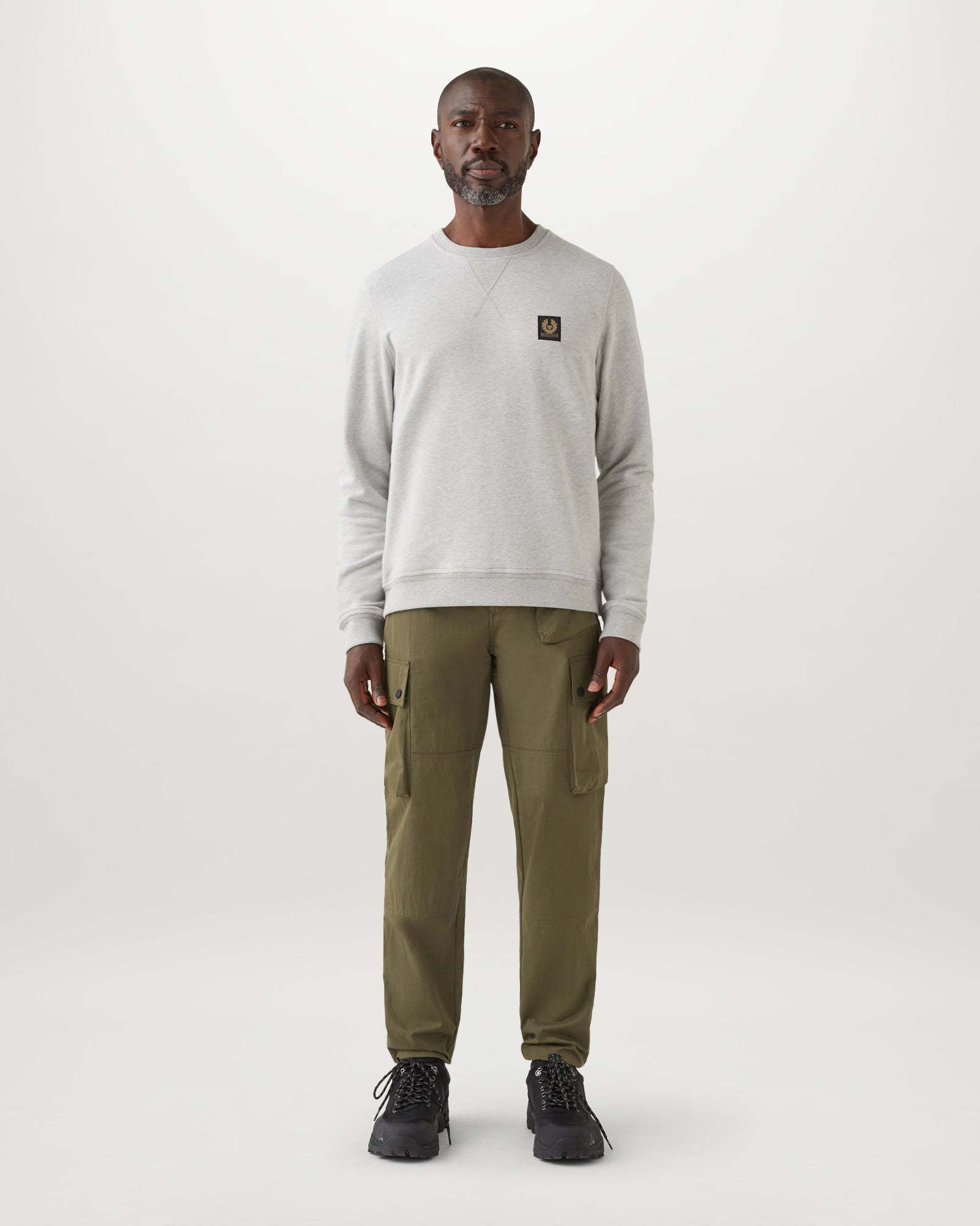 Belstaff Long-sleeved Sweater In White