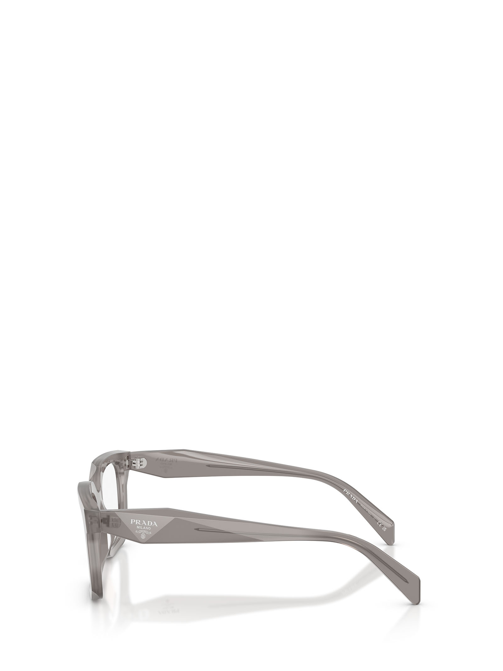 Prada Full-frame Plain Glasses In Gray