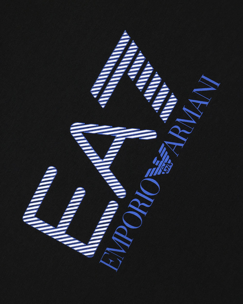 EA7 LOGO T-SHIRT WITH ROUND NECK