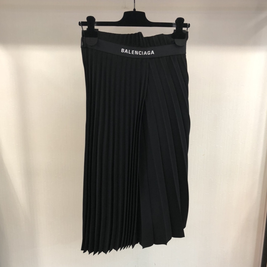 Balenciaga Gonna Fancy Pleated Skirt Da Donna In Nero In Black