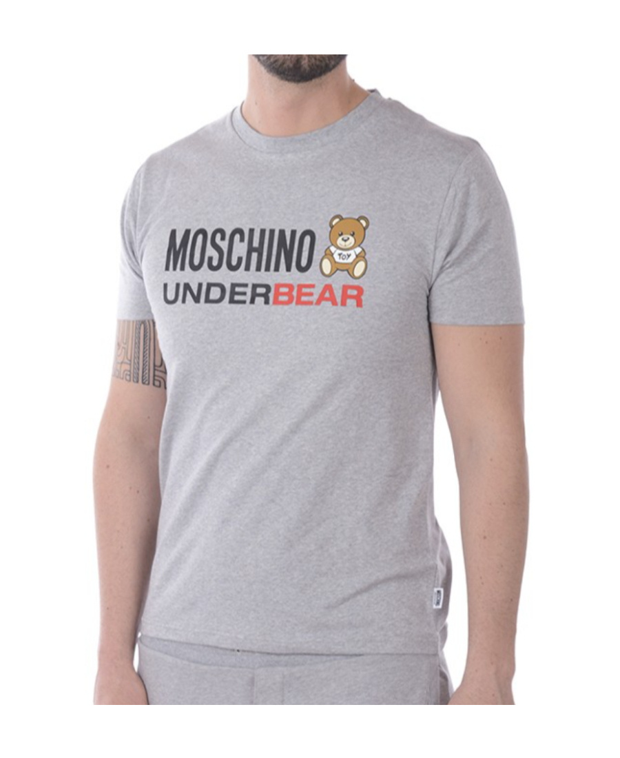 Moschino Printed T-shirt In Gray