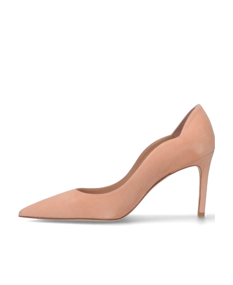 Stuart Weitzman Plain Scallop Pumps In Nude