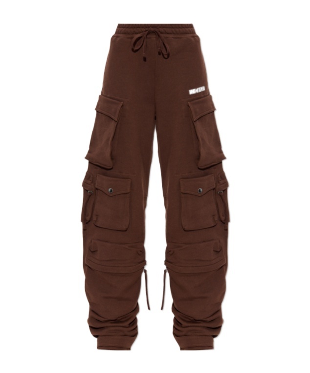 Attico Cargo Fern Pants In Brown