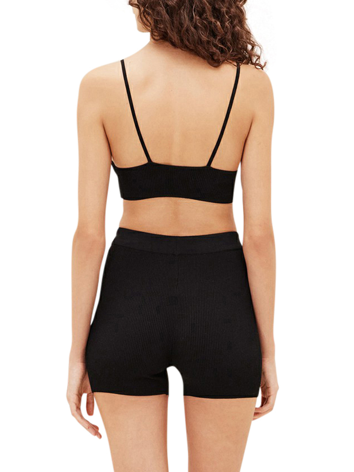 Jacquemus Le Bandeau Pralu Knit Bralette In Black