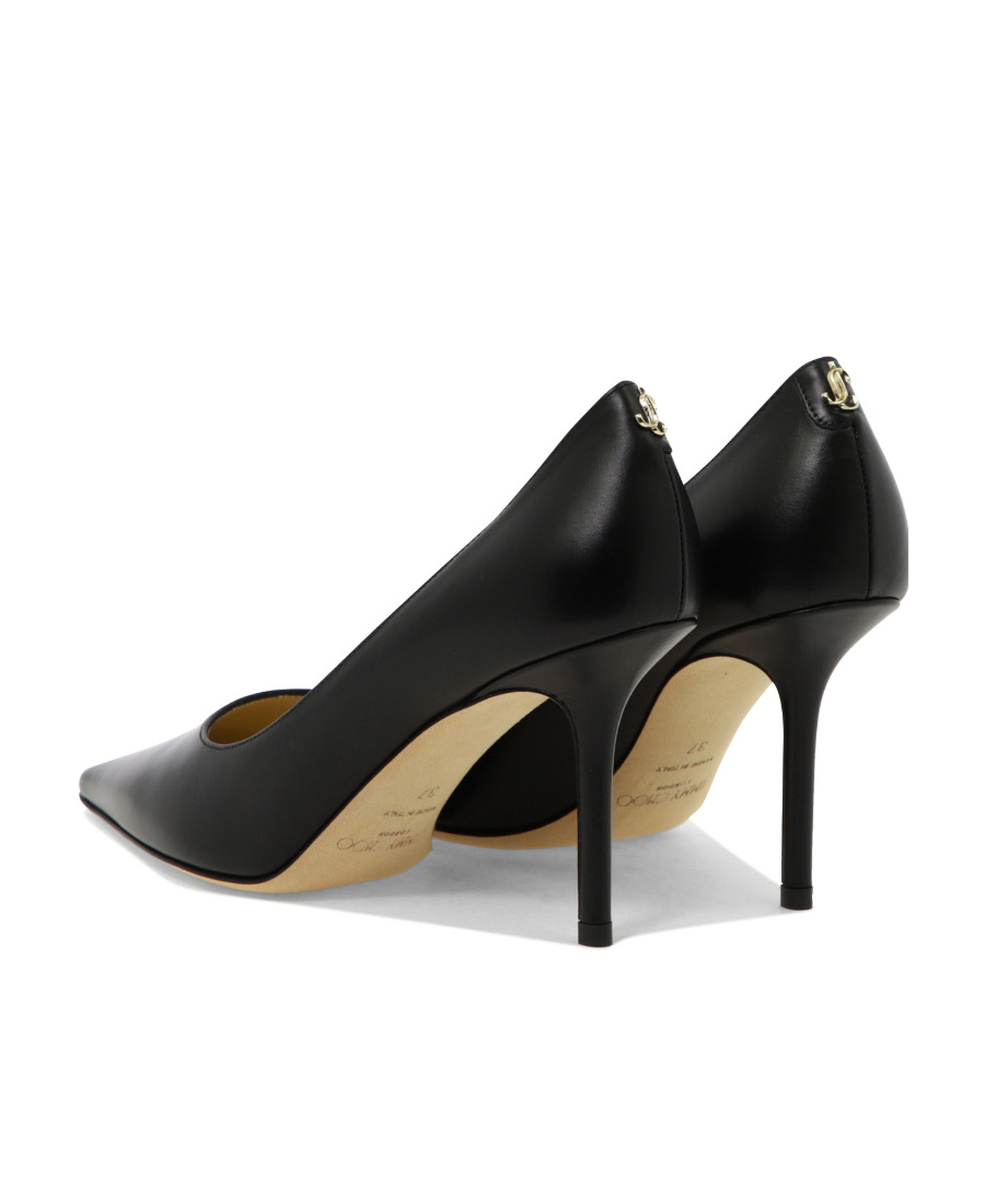 Jimmy Choo Love 85 Calf Leather Pumps In Black