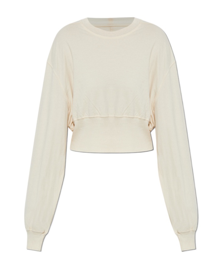 Rick Owens Drkshdw Jersey Sweatshirt In White