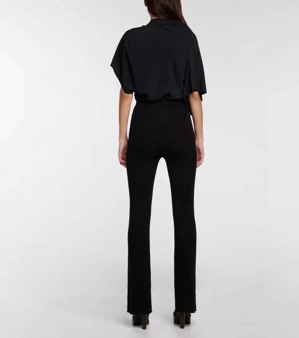 Rick Owens Logo Casual Pants In Black