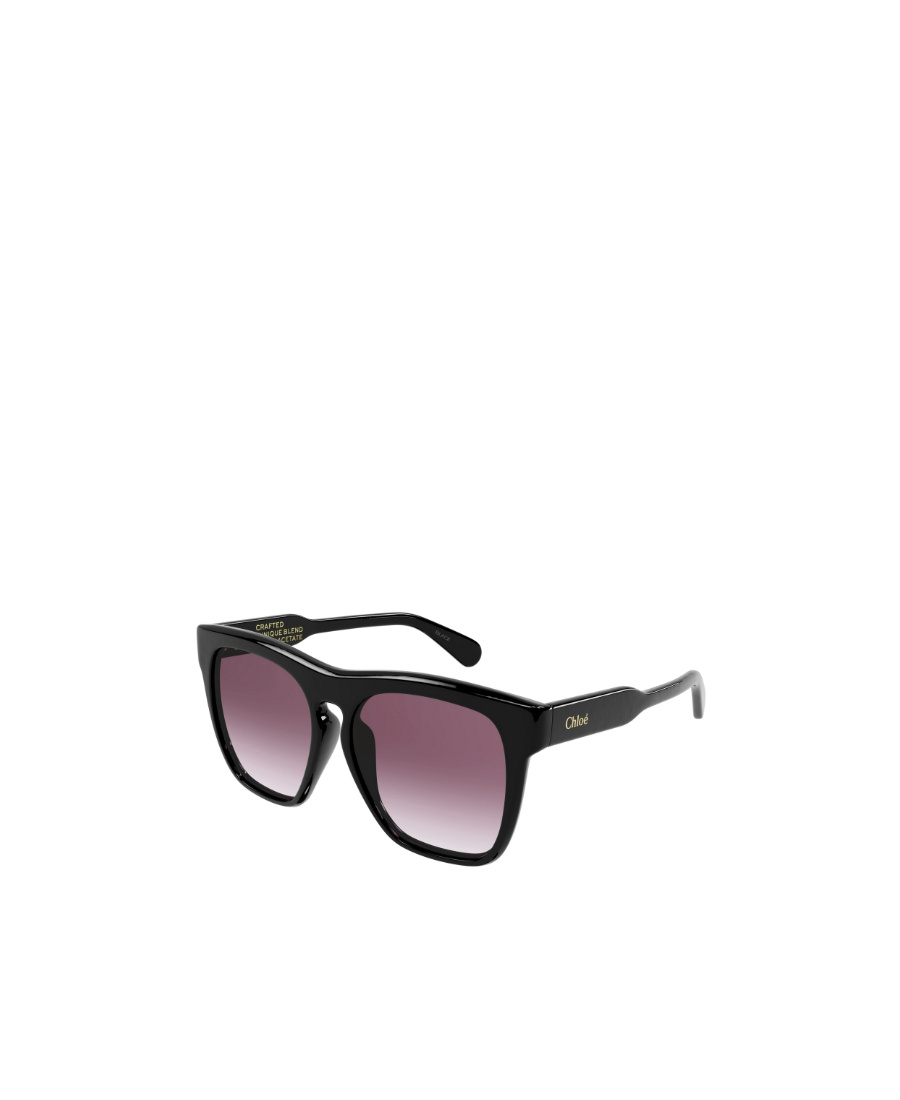 Chloé Logo Sunglasses In Black