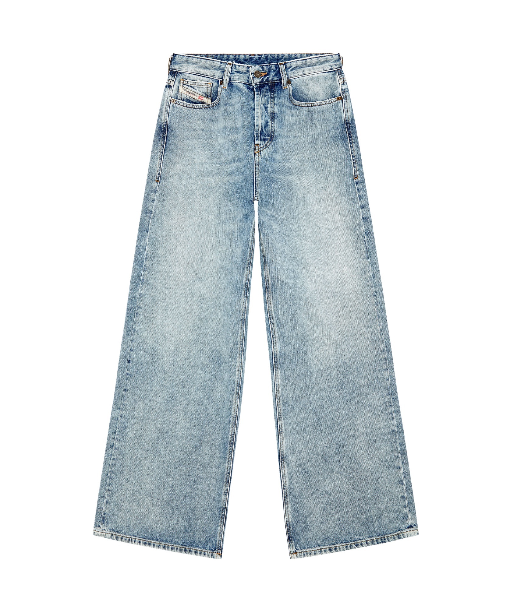 Diesel 1978 D-akemi-fsh Denim Trousers In Gray