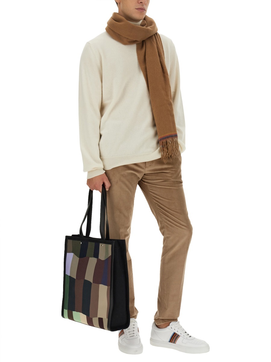 Paul Smith Roll-neck Cashmere Jumper In White