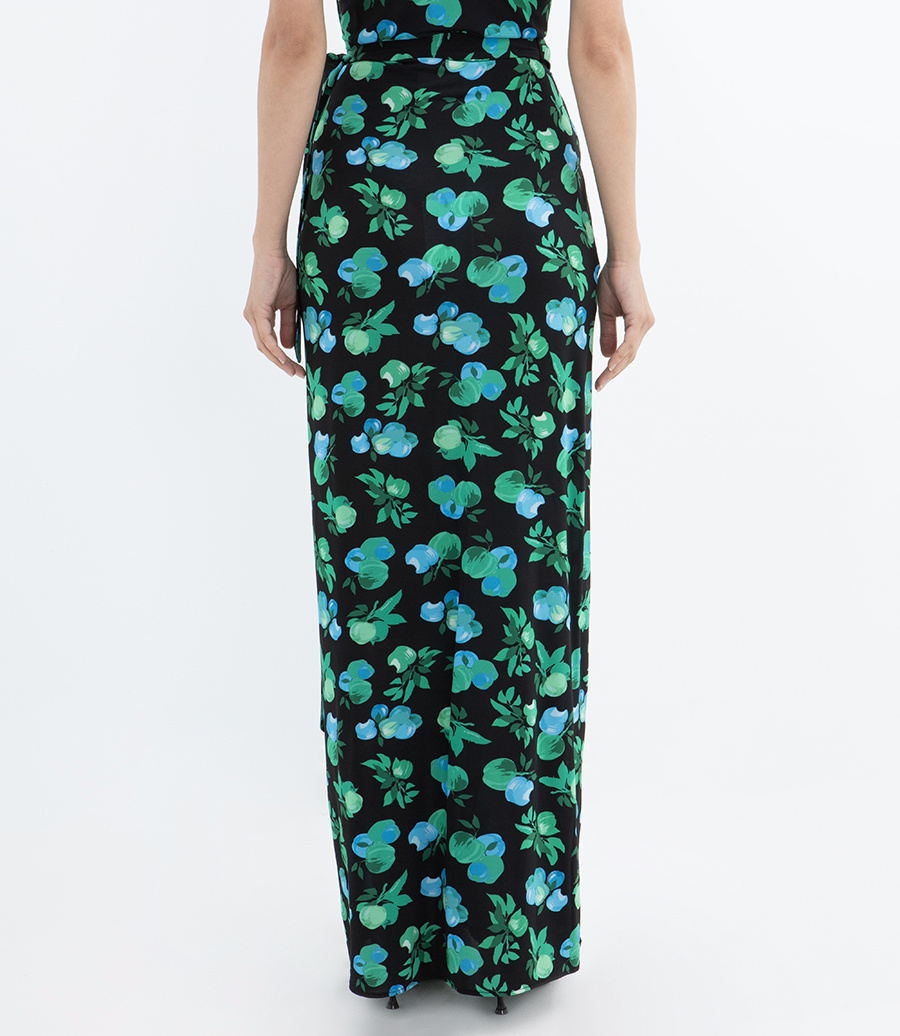 Coperni Printed Wrap Skirt In Multi