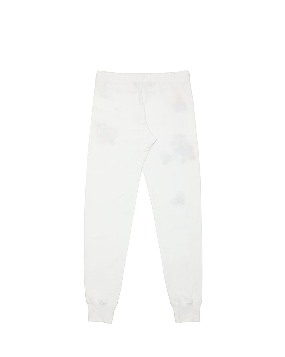 Moschino Logo Embroidered Sweatpants In White