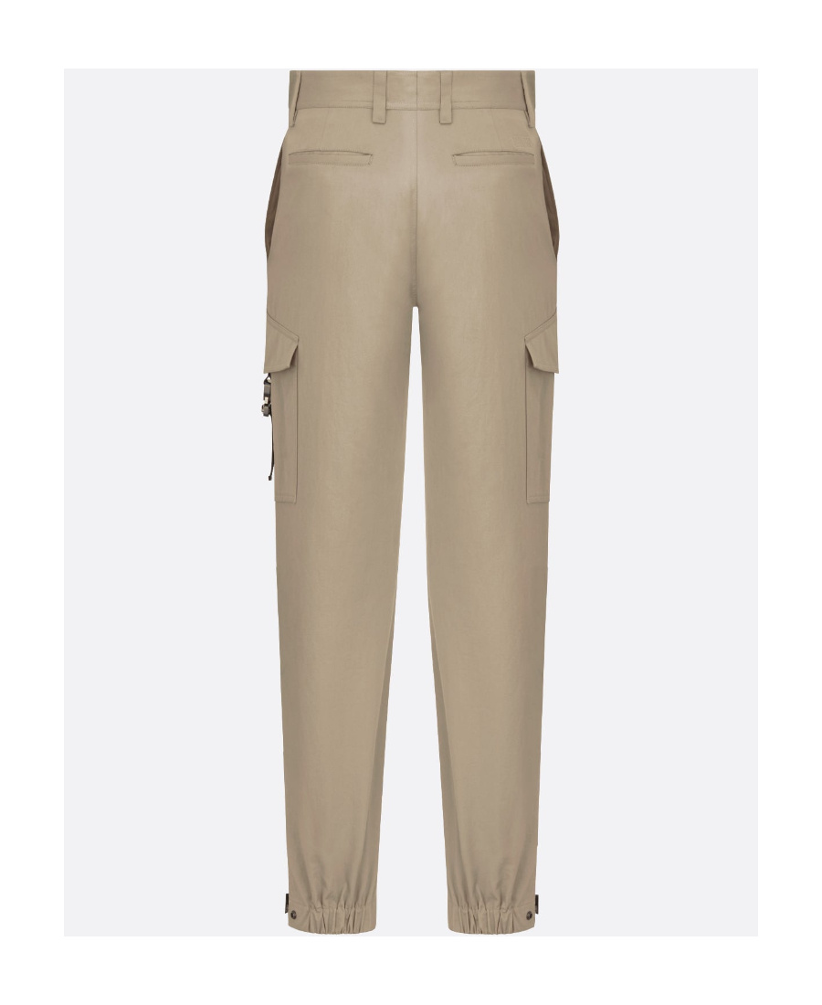 Dior Logo Casual Pants In Nude
