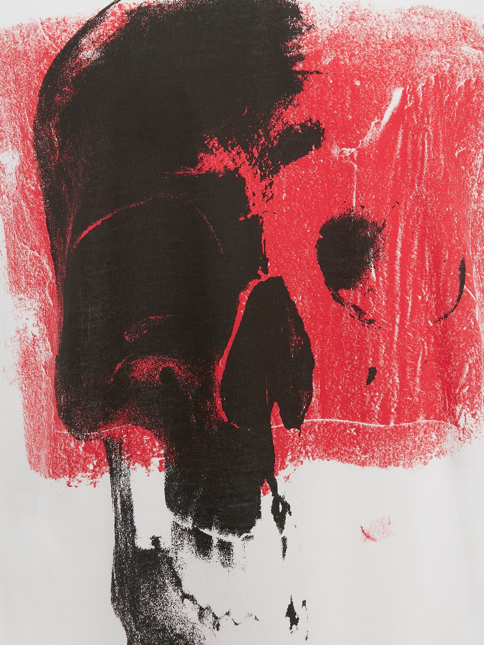 Alexander Mcqueen Punk Skull Oversized T-shirt In White
