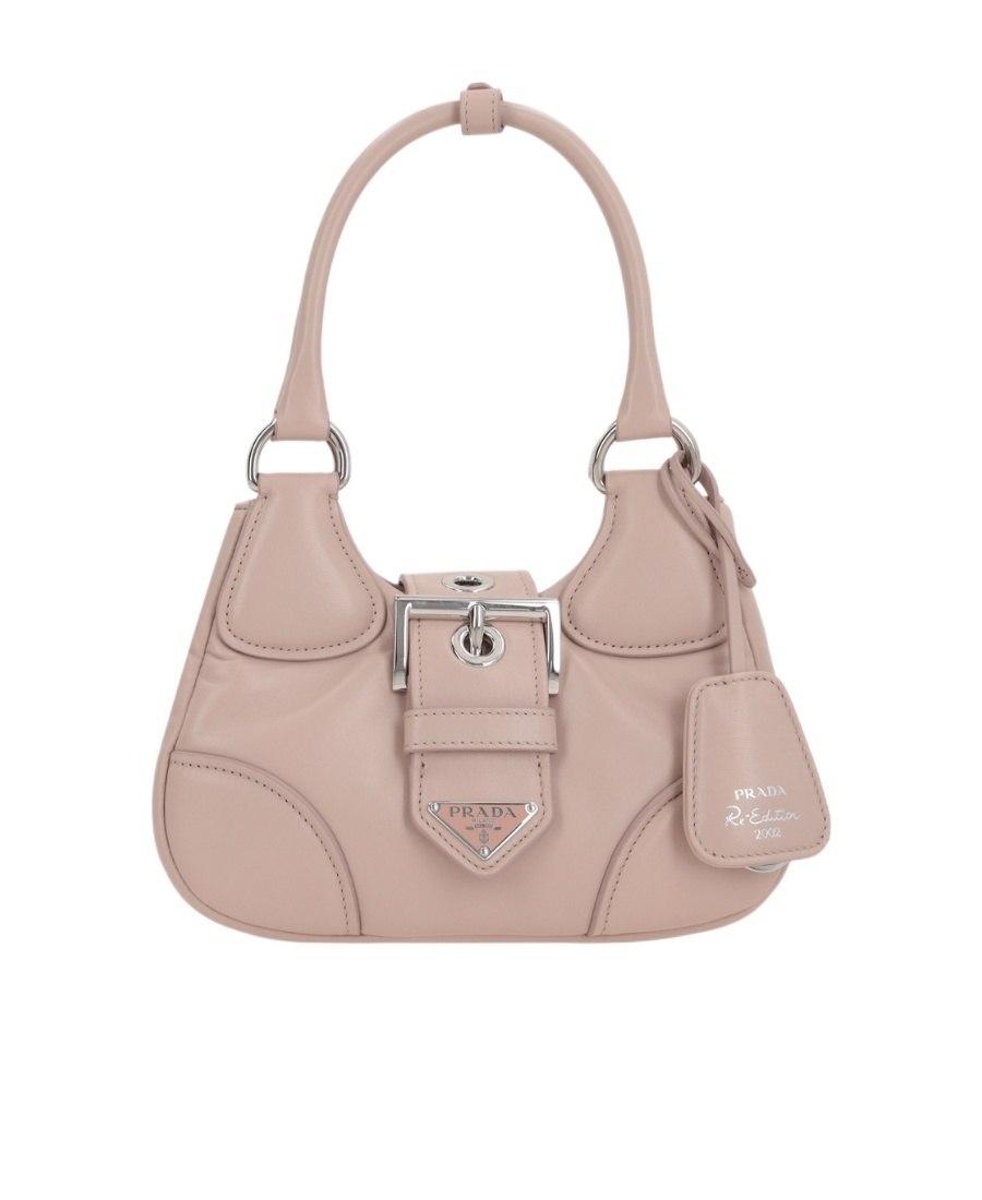 Prada Triangle-logo Tote Bag In Nude