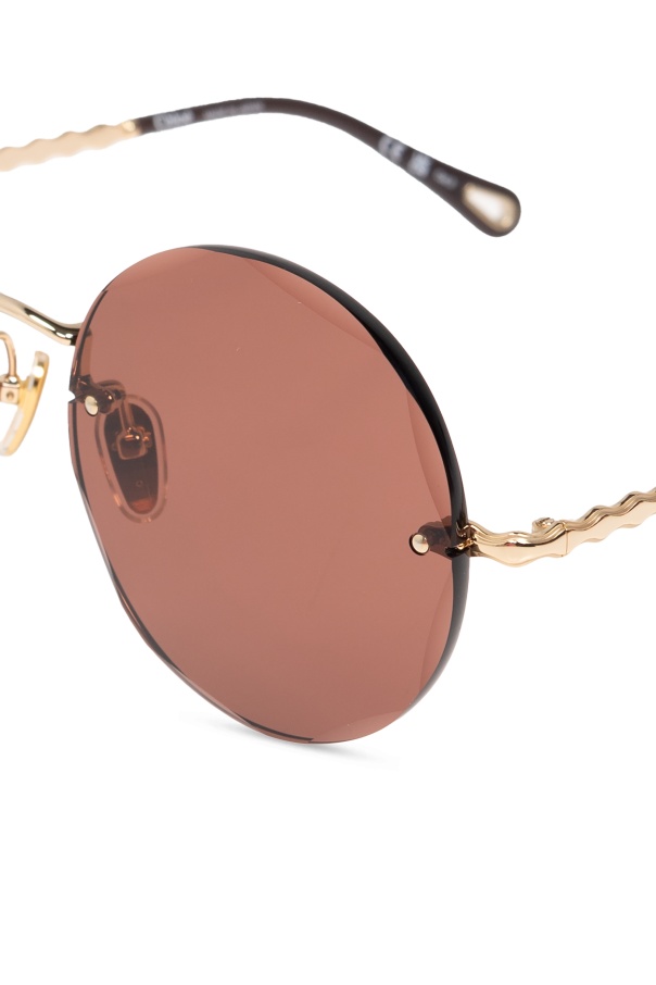 Chloé Oversized Round-frame Sunglasses In Pink