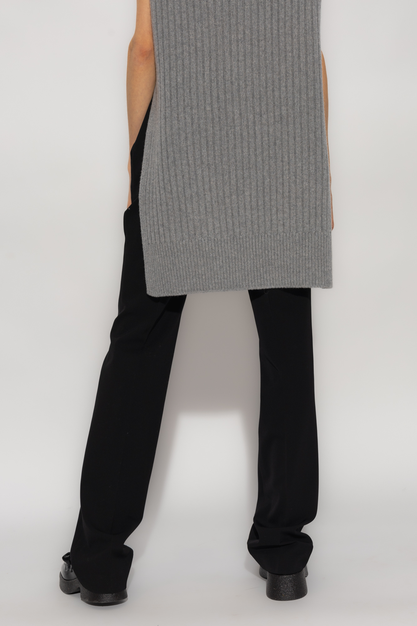 Stella Mccartney Pleated Front Trousers In Black
