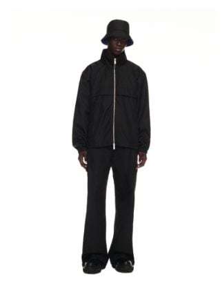 Off-white Elasticated Ankles Cargo Trousers In Black