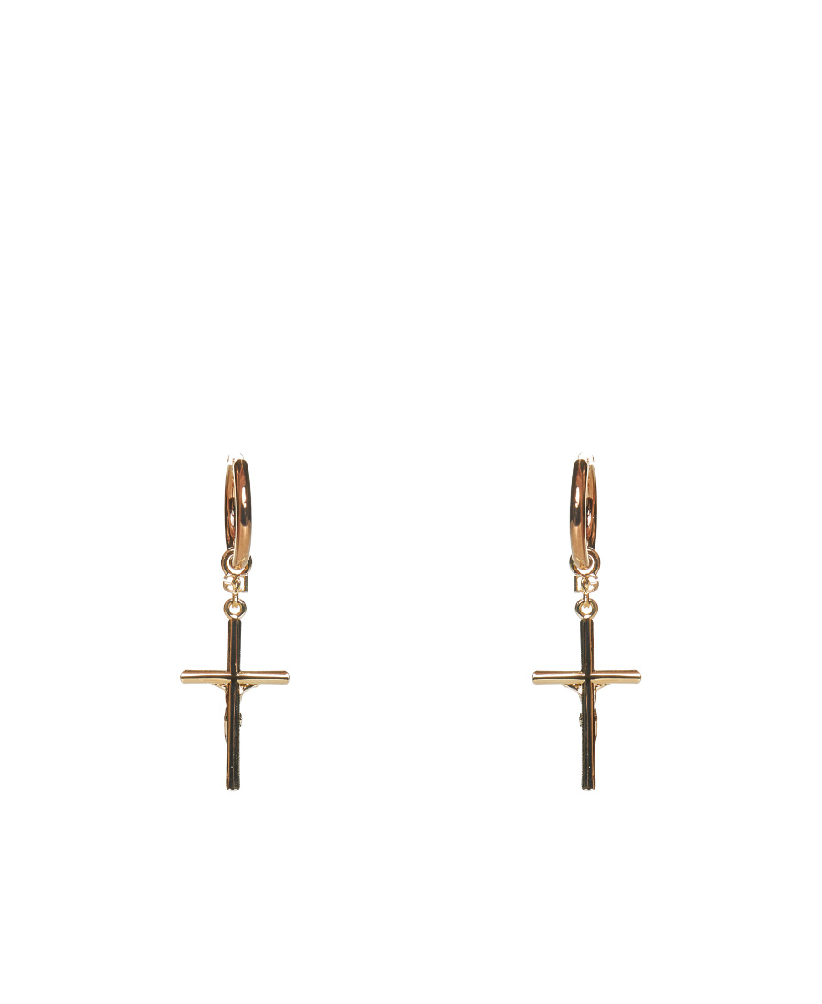 DOLCE & GABBANA DNA PENDANT HOOP EARRINGS