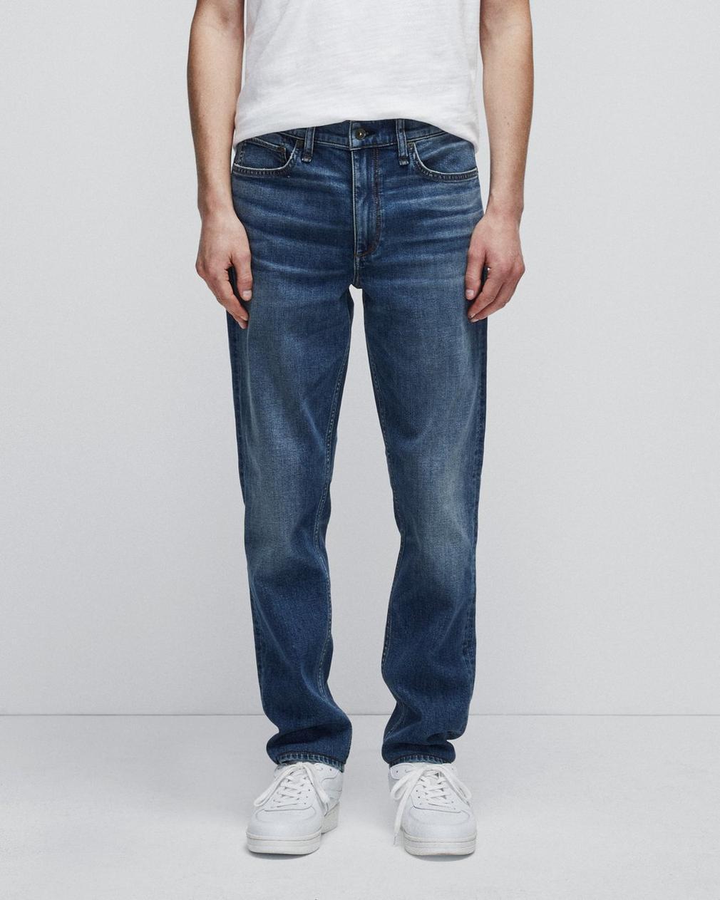 Rag & Bone Belt Ring Denim Trousers In Blue